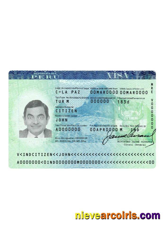 Peru tourist visa